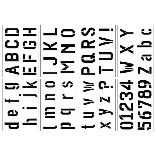 Alphabet Bold Sans Serif Stencils, 7&#x22; x 10&#x22; by Craft Smart&#xAE;